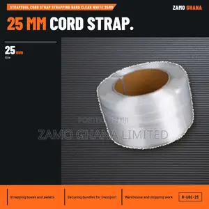 Straptool Cord Strap Strapping Band Clear White 25Mm - R-SBC-25