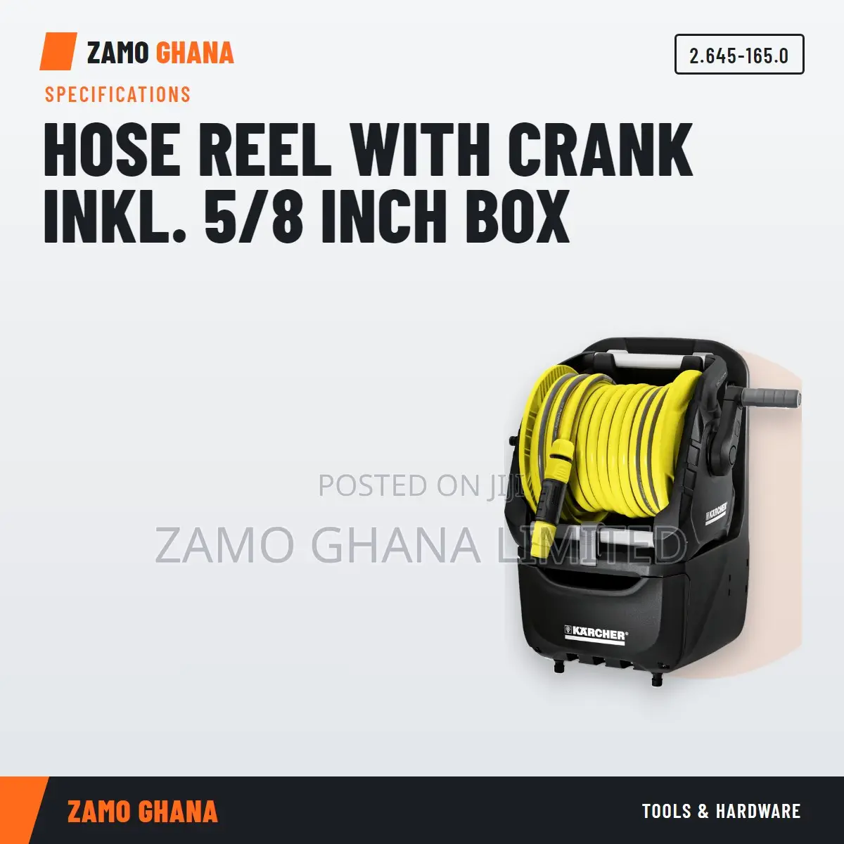 Hose Reel With Crank Inkl. 5/8 Inch Box - 2.645-165.0