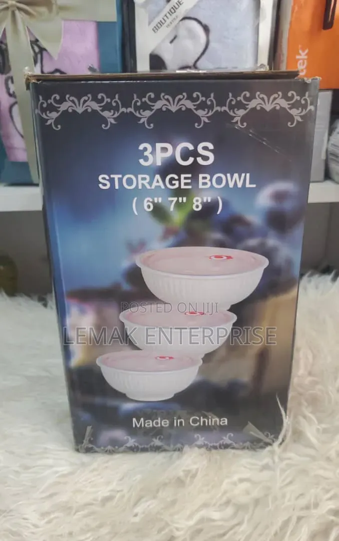 3pcs Storage Bowl (6" 7" 8")"