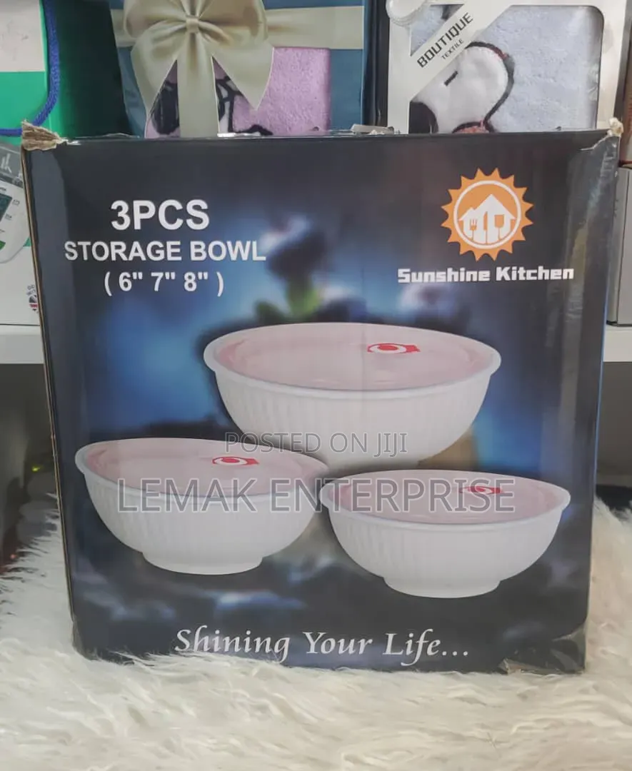3pcs Storage Bowl (6" 7" 8")"