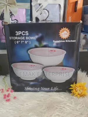 3pcs Storage Bowl (6" 7" 8")"