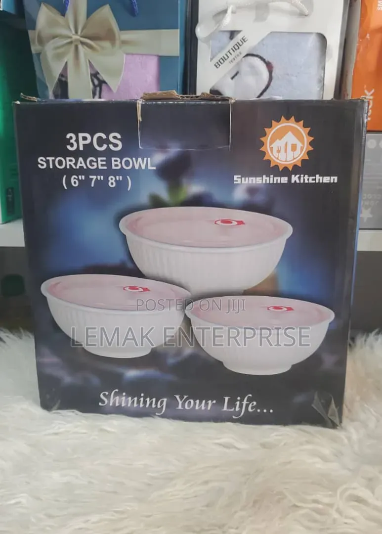 3pcs Storage Bowl (6" 7" 8")"