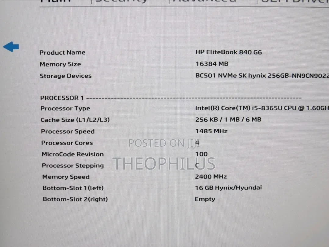 Laptop HP EliteBook 840 G6 8GB Intel Core i5 SSD 256GB