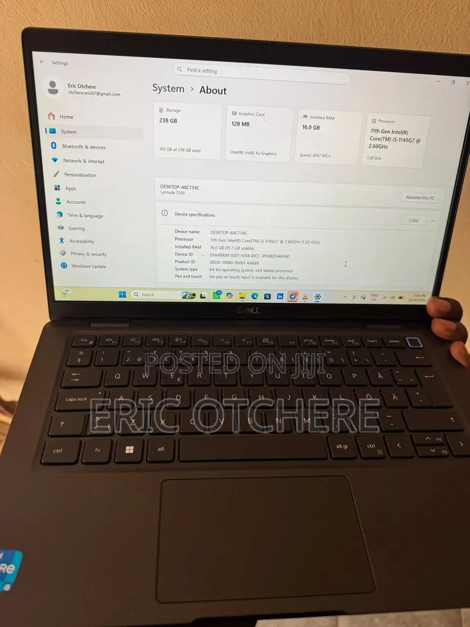 Laptop Dell Latitude 7320 16GB Intel Core i5 SSD 256GB