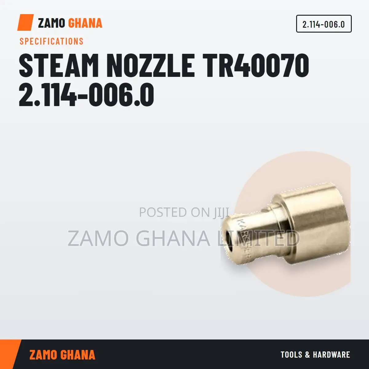 Steam Nozzle Tr40070 .114-006.0