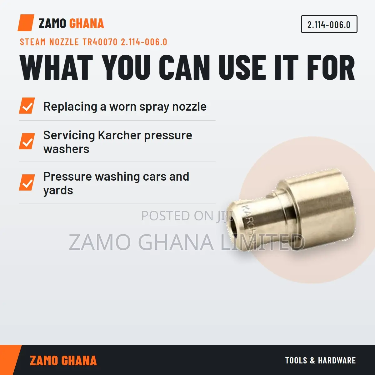 Steam Nozzle Tr40070 .114-006.0