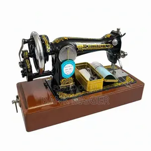 Brand New Manual Butterfly Sewing Machine With Wooden Base