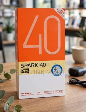 New Tecno Spark 40 Pro 256 GB Black
