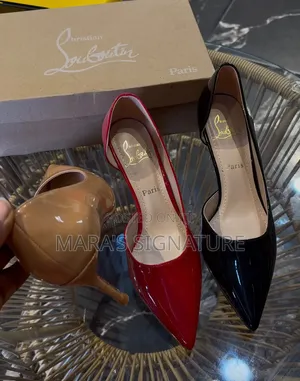 Christian Louboutin Patent Pointed Toe d'Orsay Heels