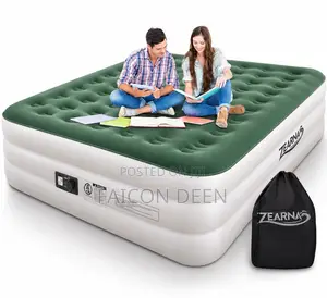 Unbearable Sleeping Conveniences ; Double Air Bed With an Inbuilt Pump