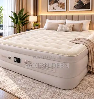 Discover Next Level Relaxation;Inbuilt Pump Automatic Double Air Bed