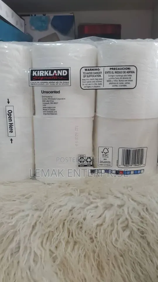 Kirkland Signature Bath Tissue Toilet Paper.