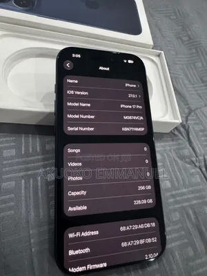 New Apple iPhone 17 Pro 256 GB Blue