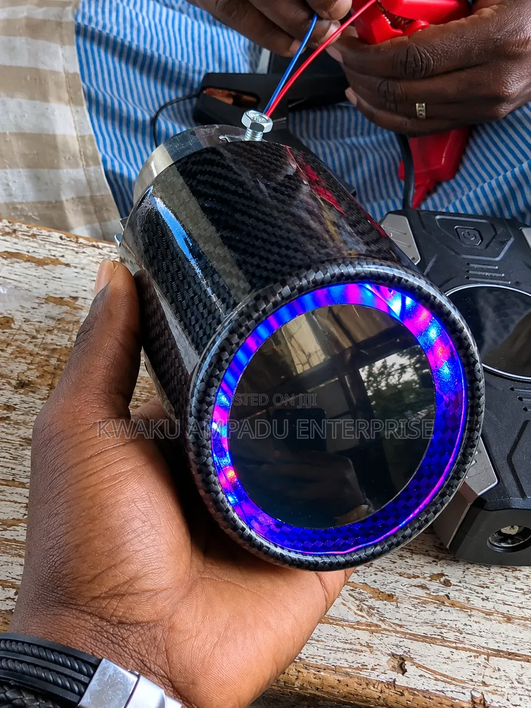 RGB LED Car Exhaust Pipe Light – Multicolour Glow Effect