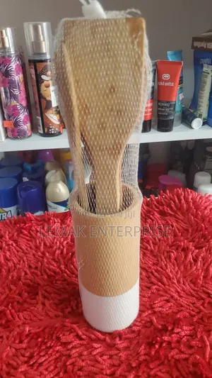 Bamboo Kitchen Cooking Utensil Set Cylinder Holder,