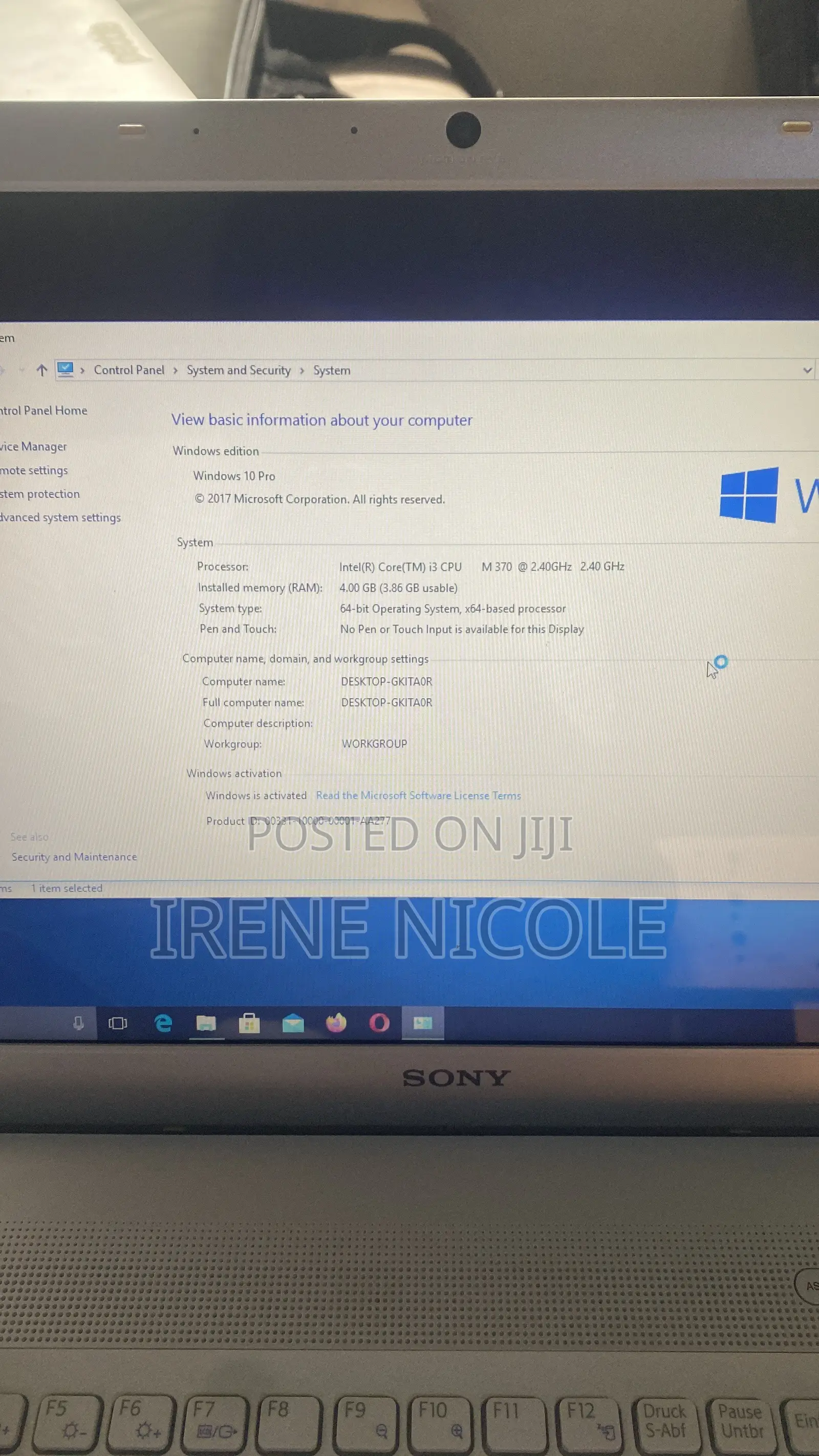 Laptop Sony VAIO PCG-7D1M 4GB Intel Core i3 HDD+SSD 500GB