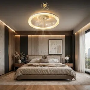 Summerwind Modern Led Ceiling Fan Lights+remote -15w Gold