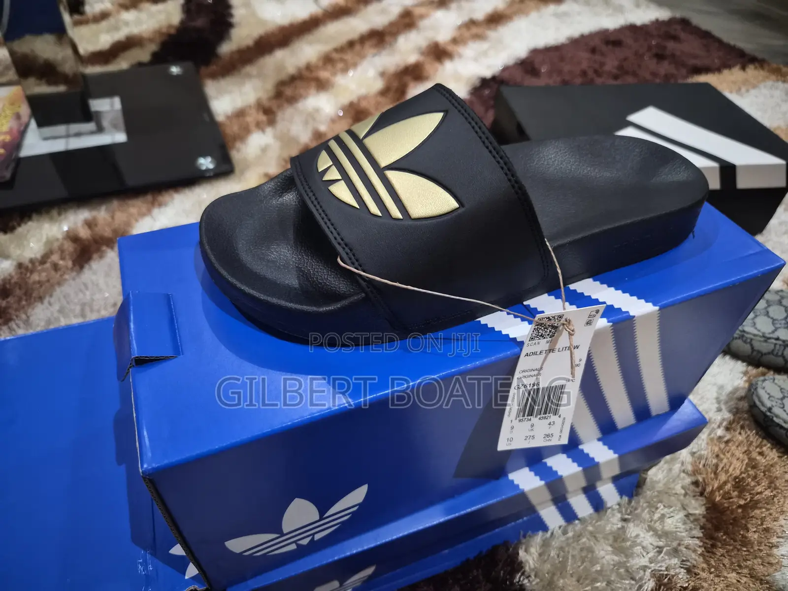 Original Adidas Slides and Shoes