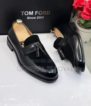 Tomford Black Leather and Suede Men’s Loafers