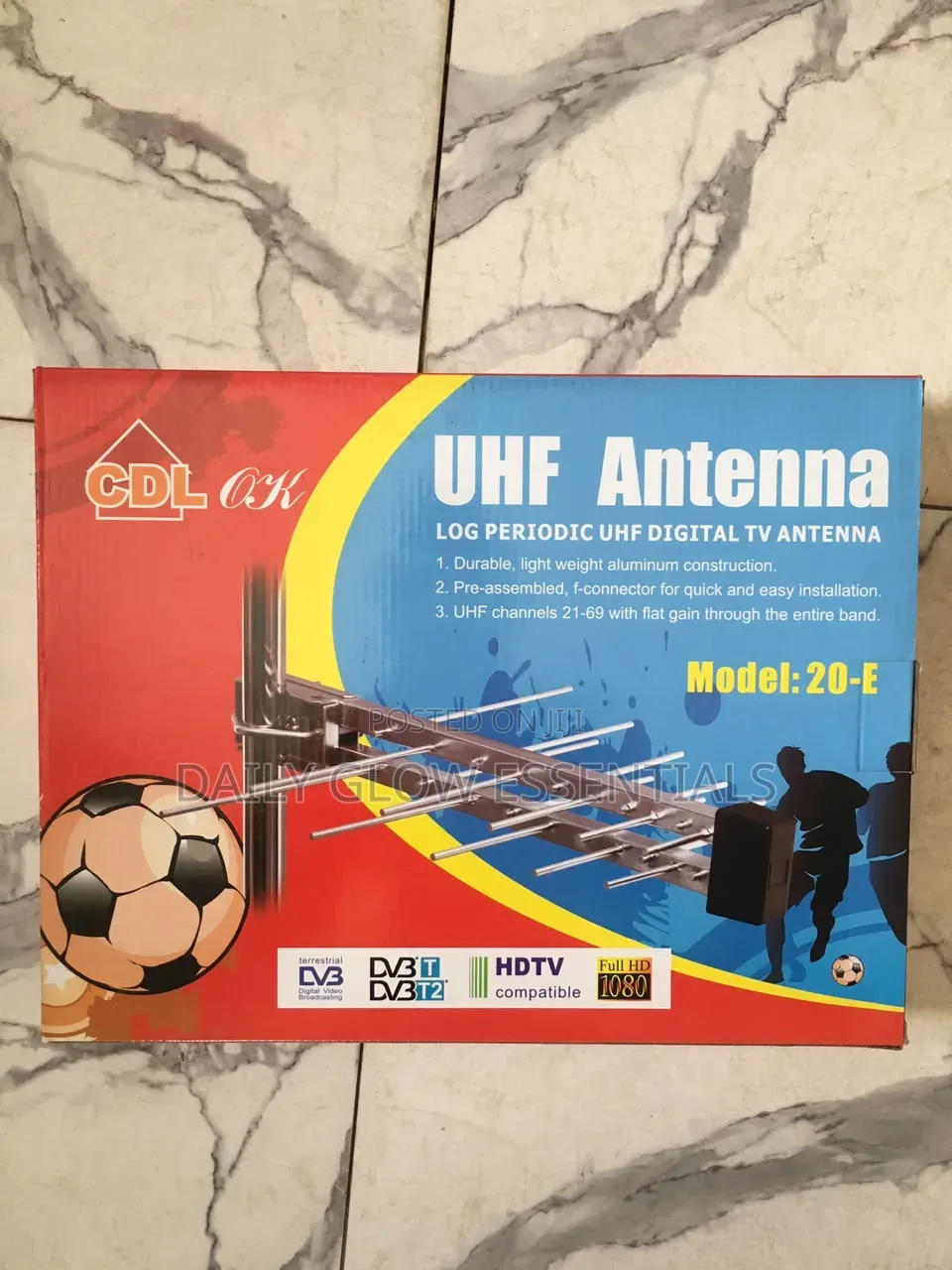 20 Element TV Antenna – Strong Outdoor Signal Reception