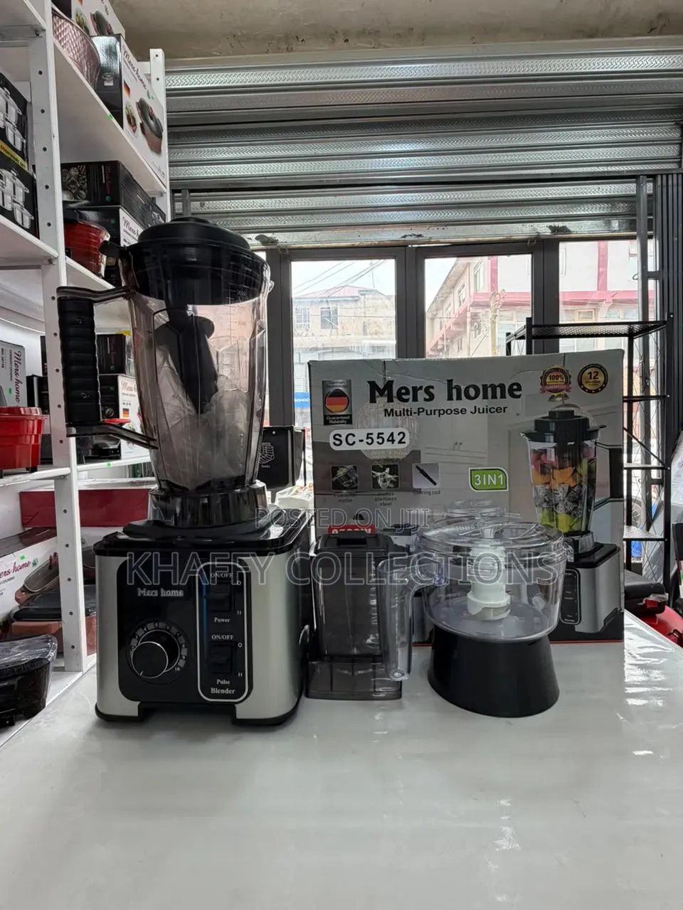 Mers Home 3-in-1 Multi-Purpose - Blender + Food Processor