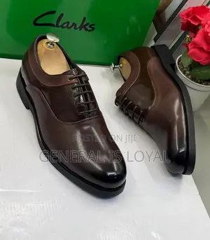 Clarks Brown Glossy Formal Lace-Up Dressing and Business Shoe