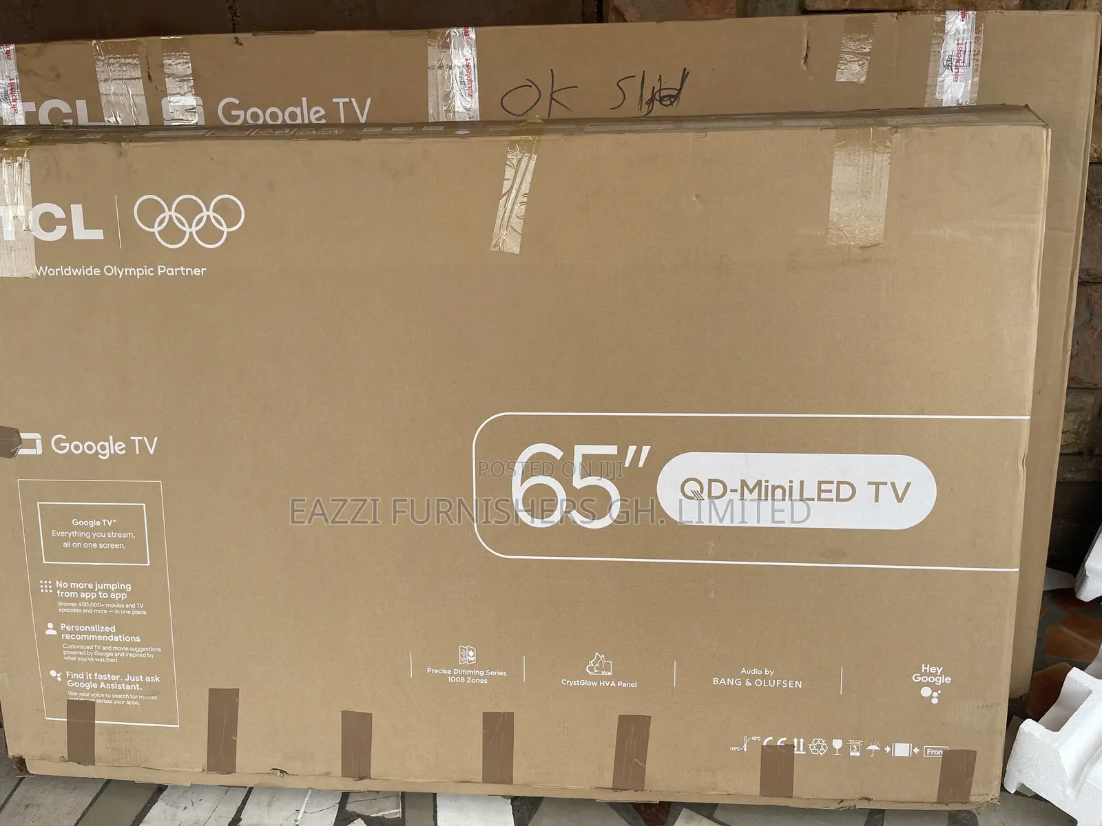 TCL 65 Inches MINILED 65C7K Smooth Gaming 144 - 288 Hz 4k Smart HDR TV