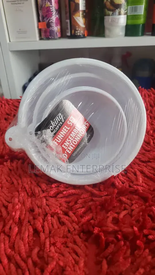 Cooking Concepts 3-Piece Plastic Funnel Set