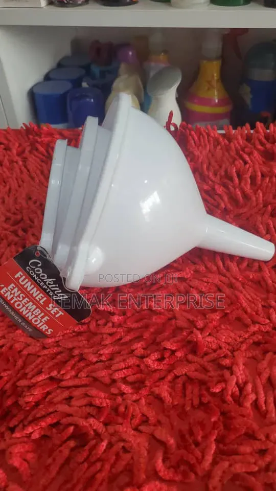 Cooking Concepts 3-Piece Plastic Funnel Set