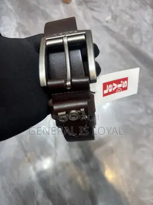 Original Levi’s 501 Dark Coffee Men’s Leather Dress Belt