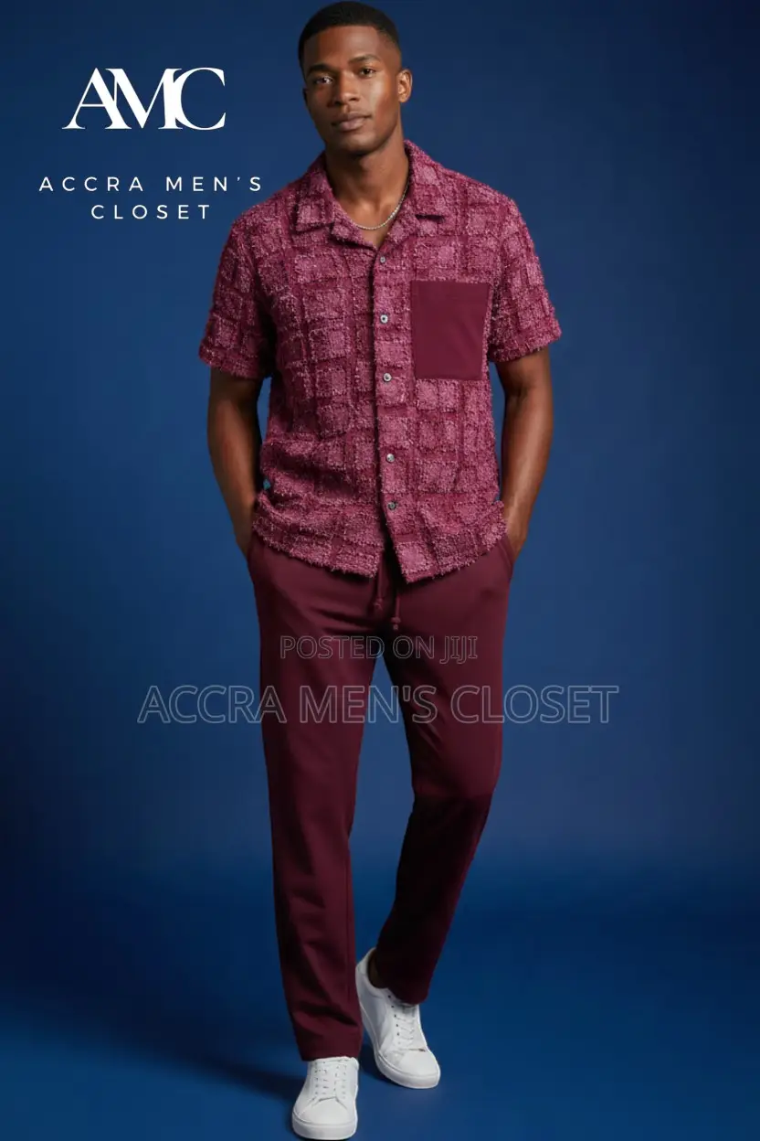 Men’s Smart Wear Sets (Short Sleeve Tops & Trousers)