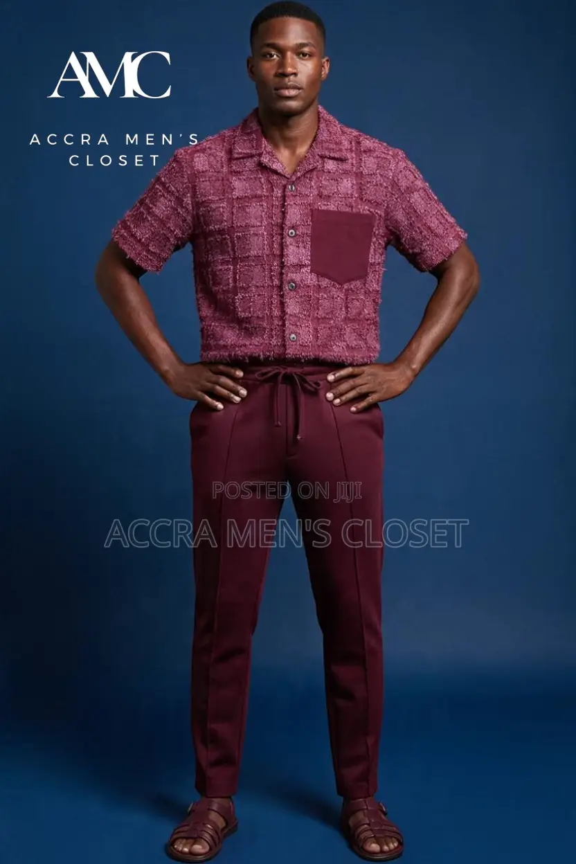 Men’s Smart Wear Sets (Short Sleeve Tops & Trousers)