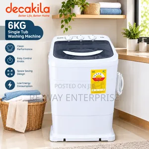 Decakila 6KG Single Tub Top-Loading Washing Machine