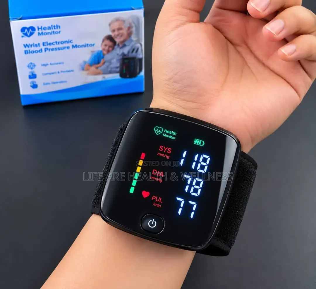Rechargeable Digital Wrist BP Monitor – Portable Blood Pressure Checkr