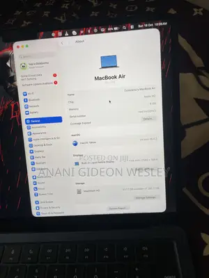 Laptop Apple MacBook Air 2022 M2 8GB Apple M2 SSD 256GB