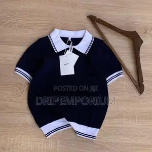 Kids Burgundy Zip Polo