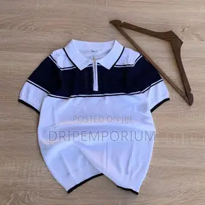 Kids Burgundy Zip Polo
