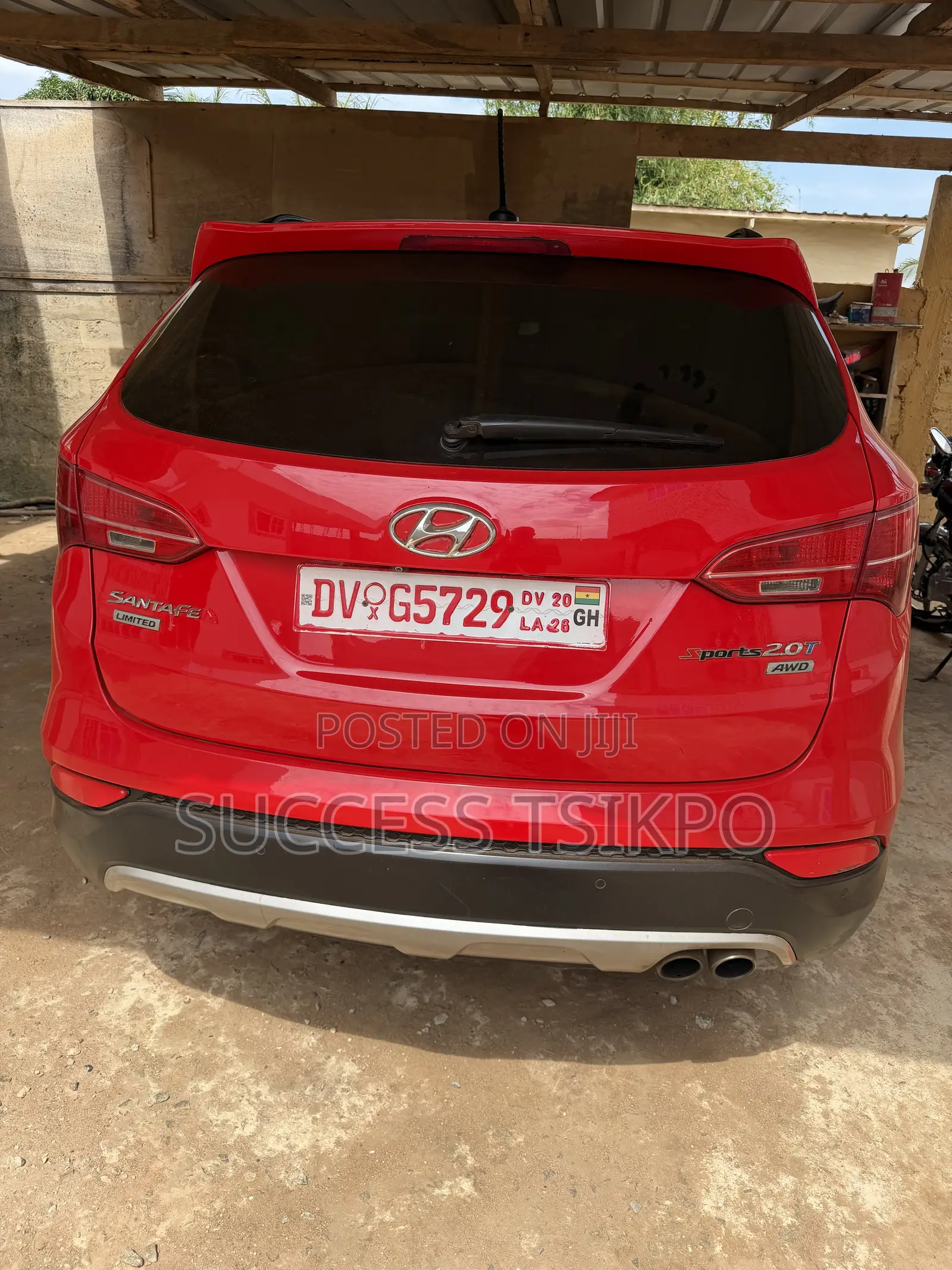 Hyundai Santa Fe Limited FWD 2016 Red
