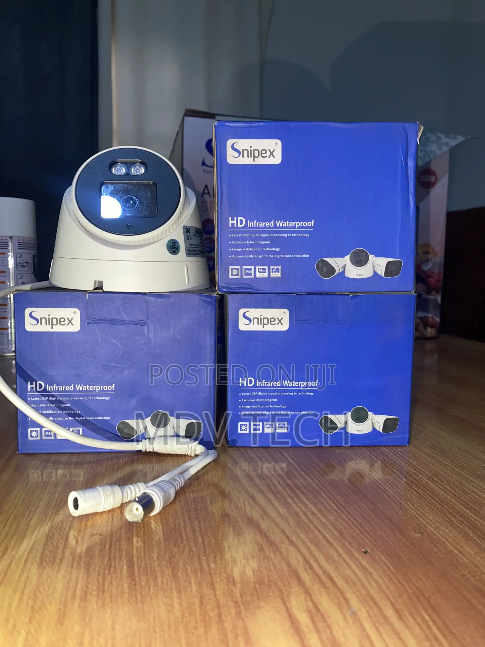 Snipex 5MP HD Infrared Waterproof Camera & 8000mAh Multi-Func DC UPS