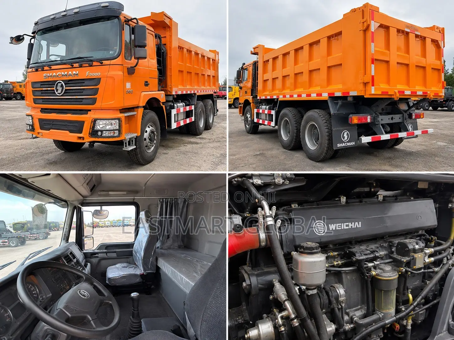 Shacman F3000 380HP 6×4 Tipper Truck – Price Includes Shippin to GHANA