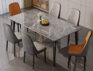 Modern Marble Dining Table Set With 6 Chairs – Luxury Design