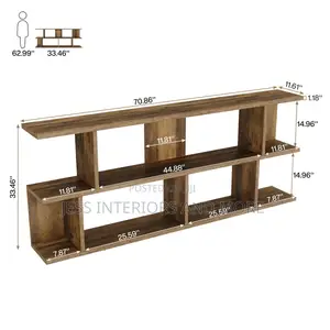 Console Table, 3 Tier With Storage