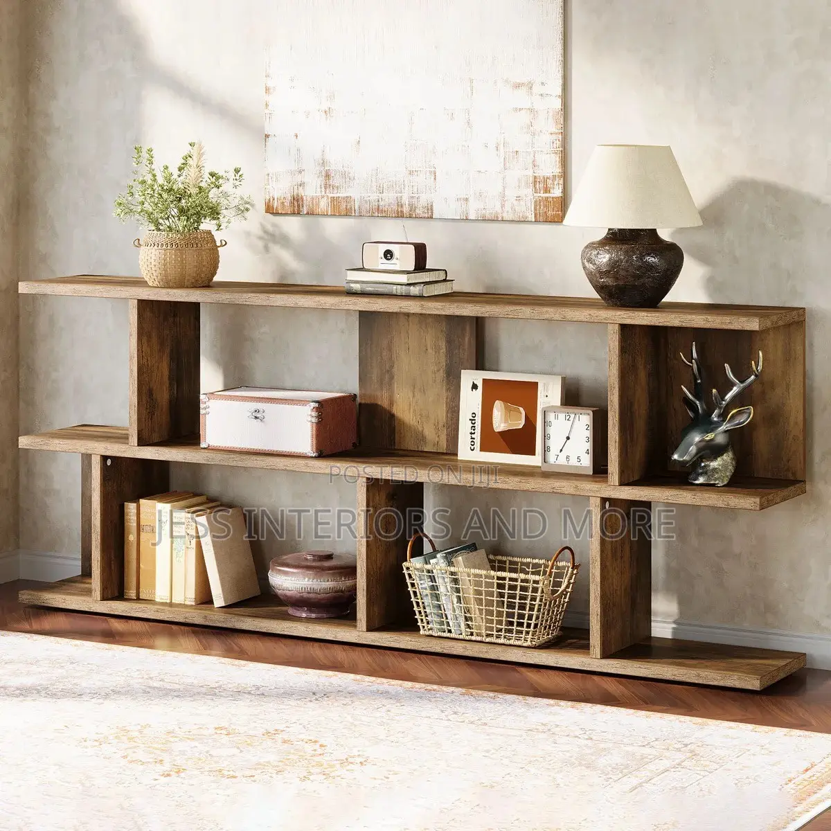 Console Table, 3 Tier With Storage
