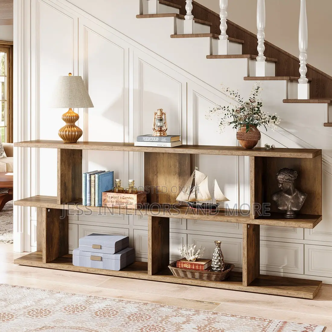 Console Table, 3 Tier With Storage