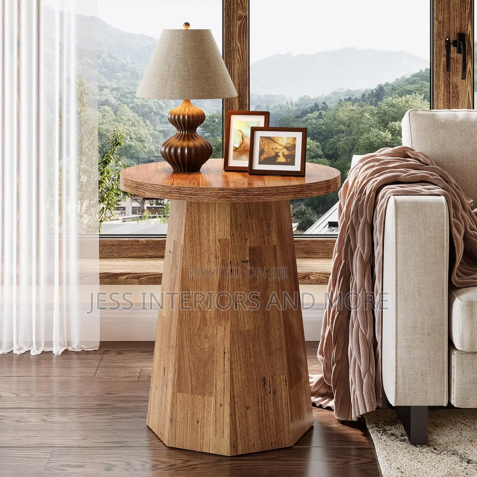 Side Table (Round Pedestal)