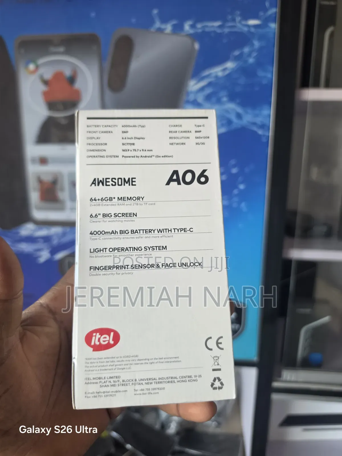 New Itel A06 64 GB Black