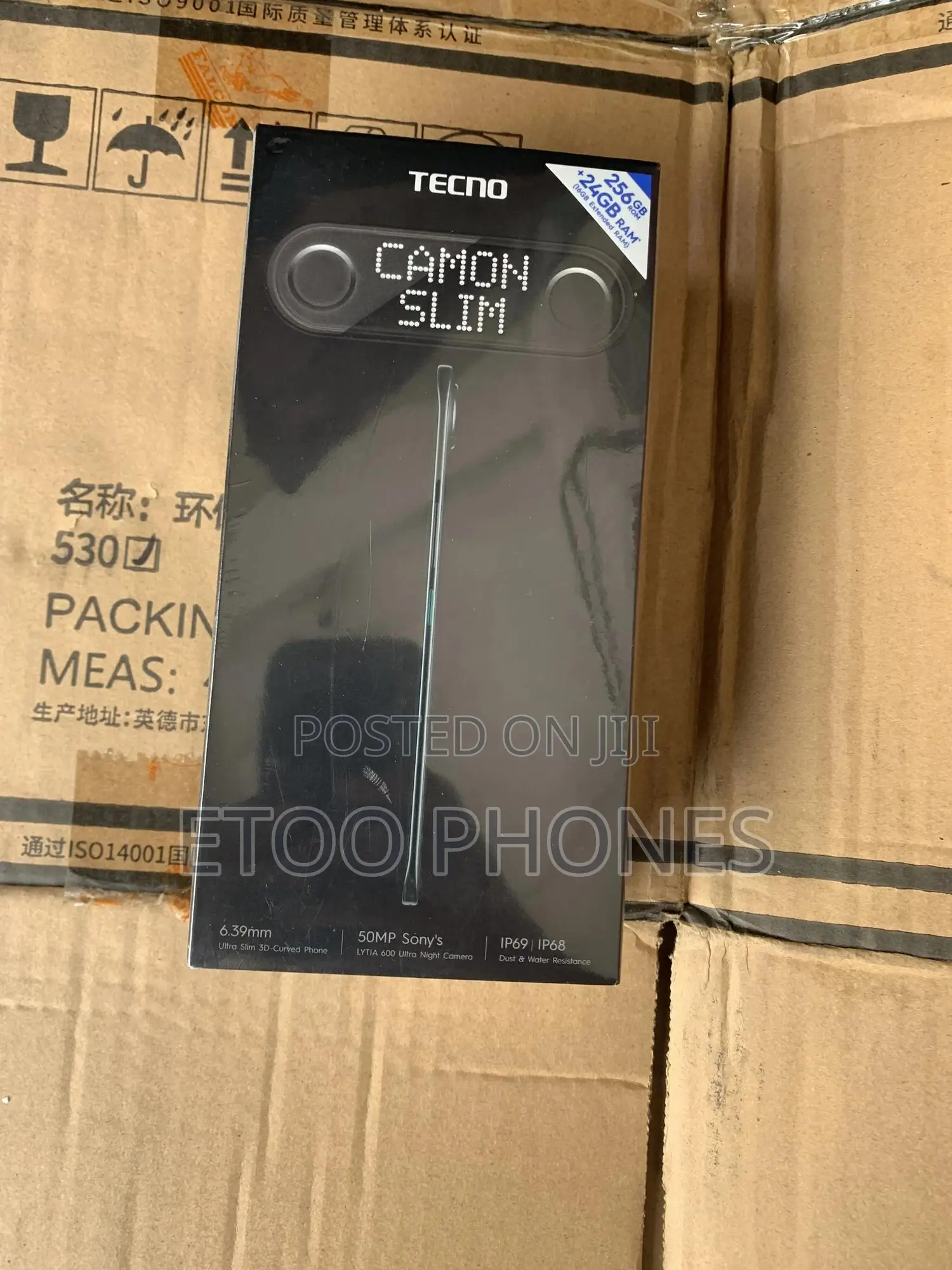 New Tecno Camon Slim 256 GB Black