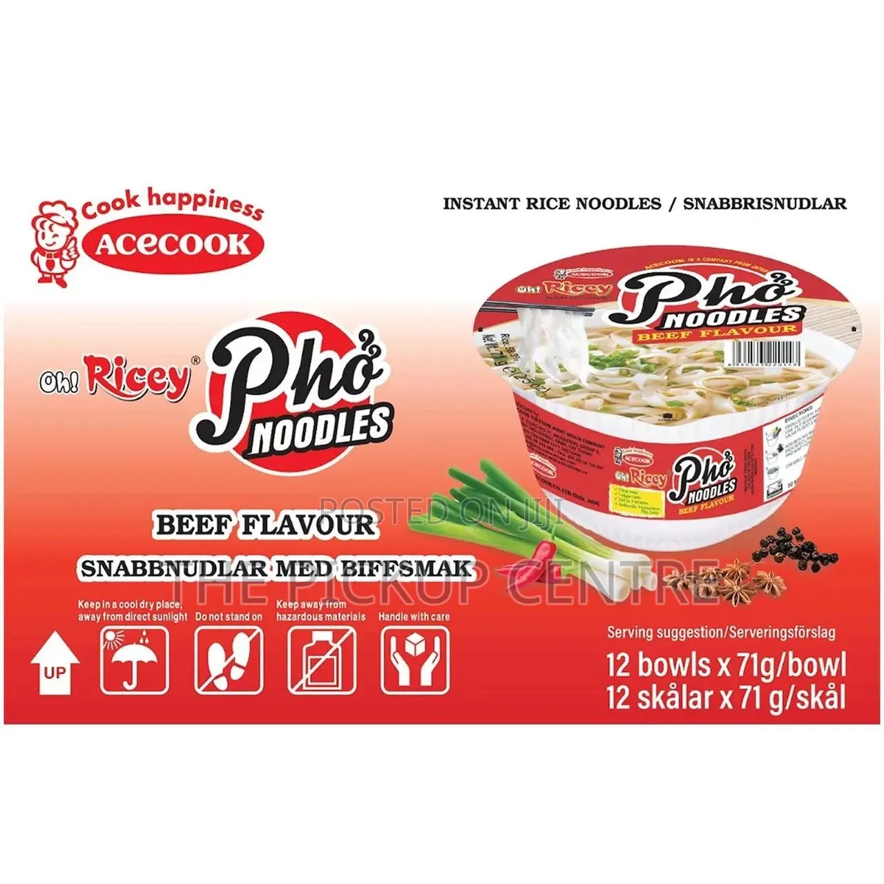 Acecook Beef-Flavored Instant Pho Noodles 71 G