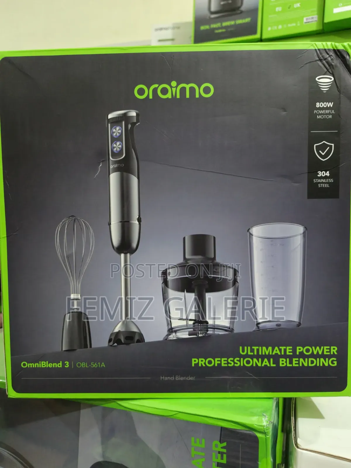 Oraimo OmniBlend 3 800W 6In1 Rapid Blending Hand Blender