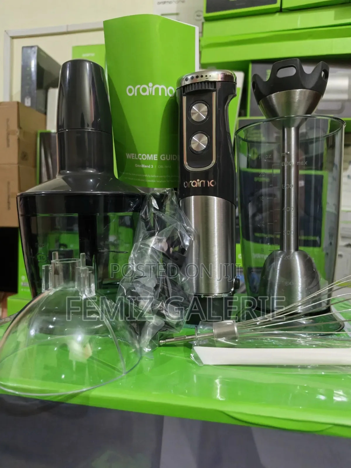 Oraimo OmniBlend 3 800W 6In1 Rapid Blending Hand Blender